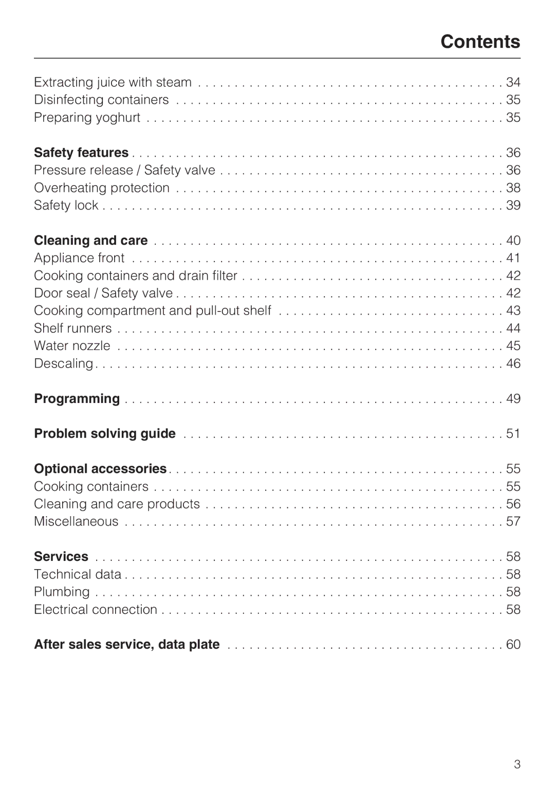 Miele DG 4064 L, DG 4164 L operating instructions After sales service, data plate 