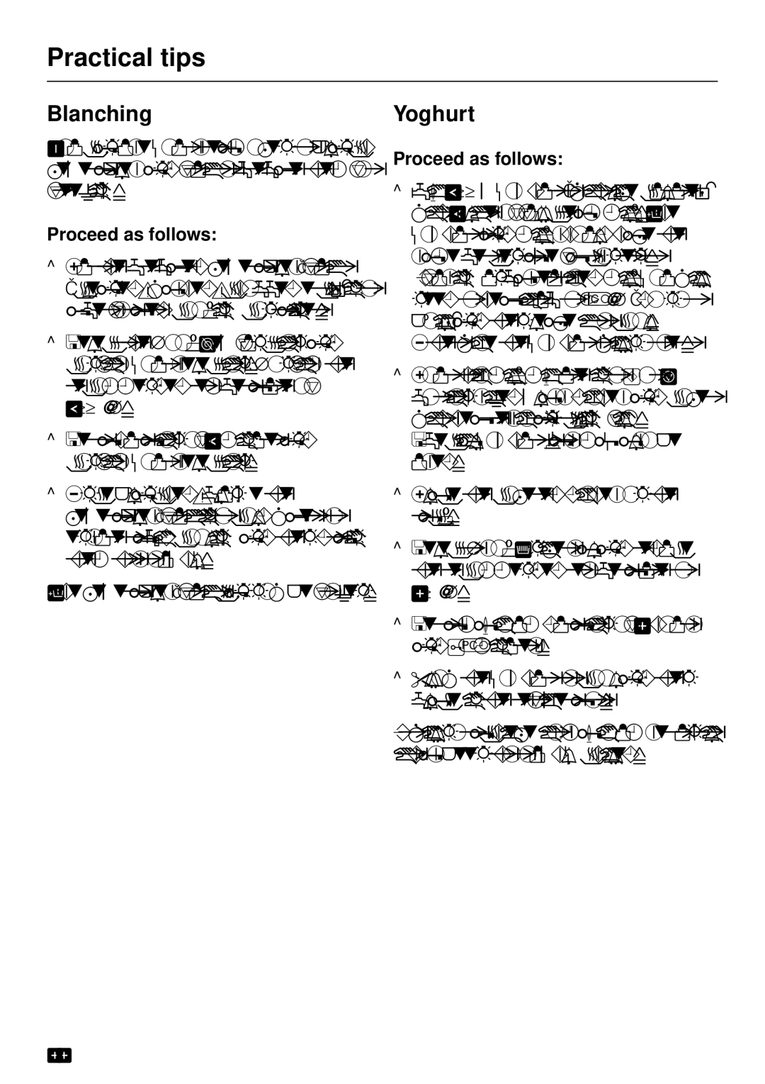 Miele DG 2351, DG2661, DG 2651, DG 2551, DG 2561 installation instructions Blanching, Yoghurt 