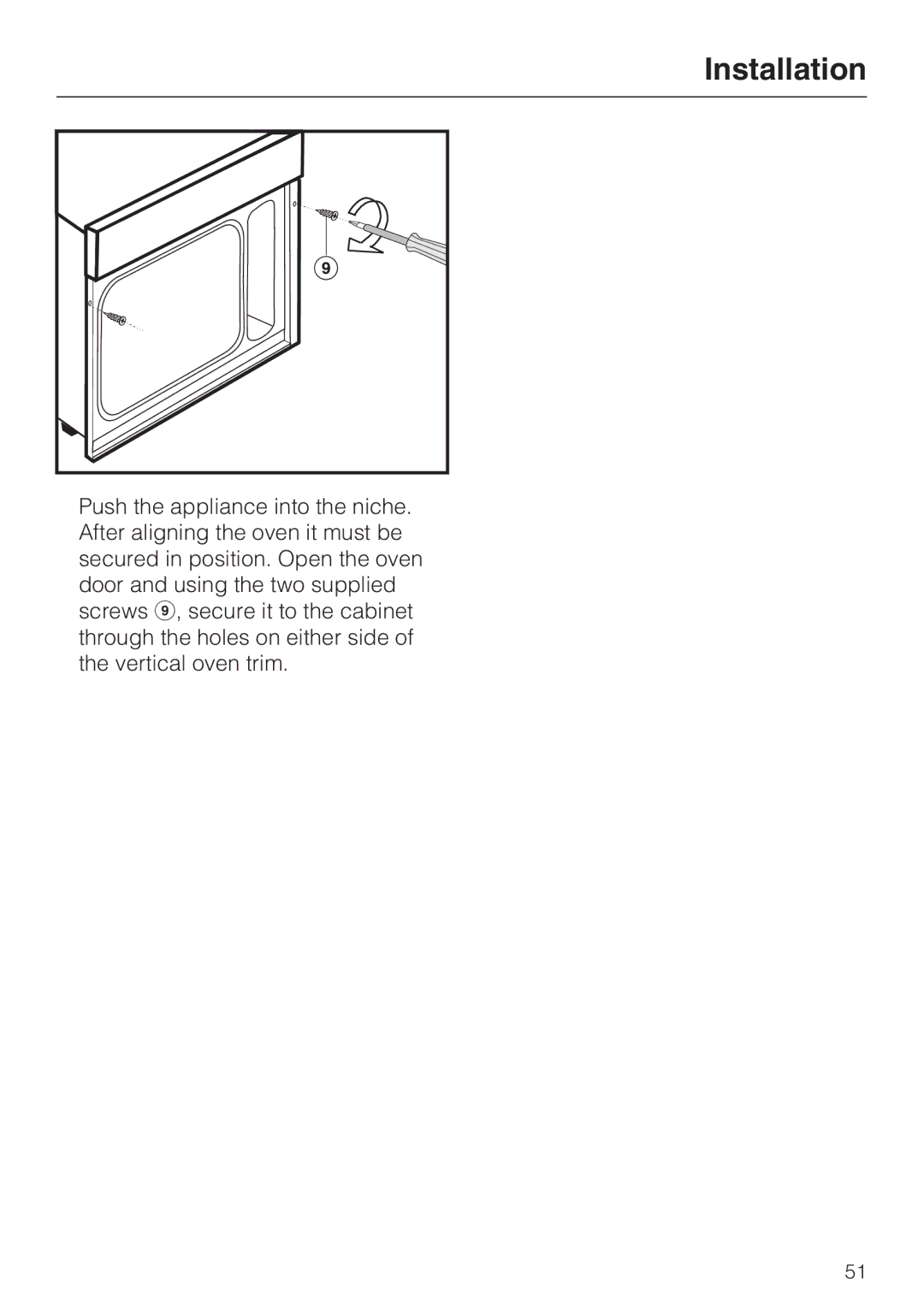 Miele DG 4088, DG4082 installation instructions Installation 