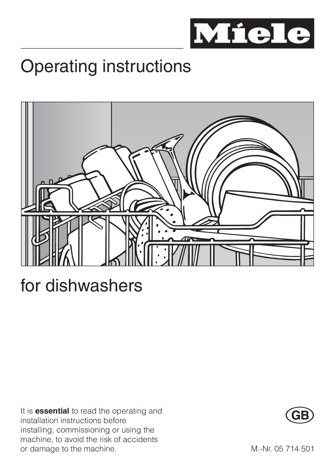 Miele installation instructions Operating instructions For dishwashers 