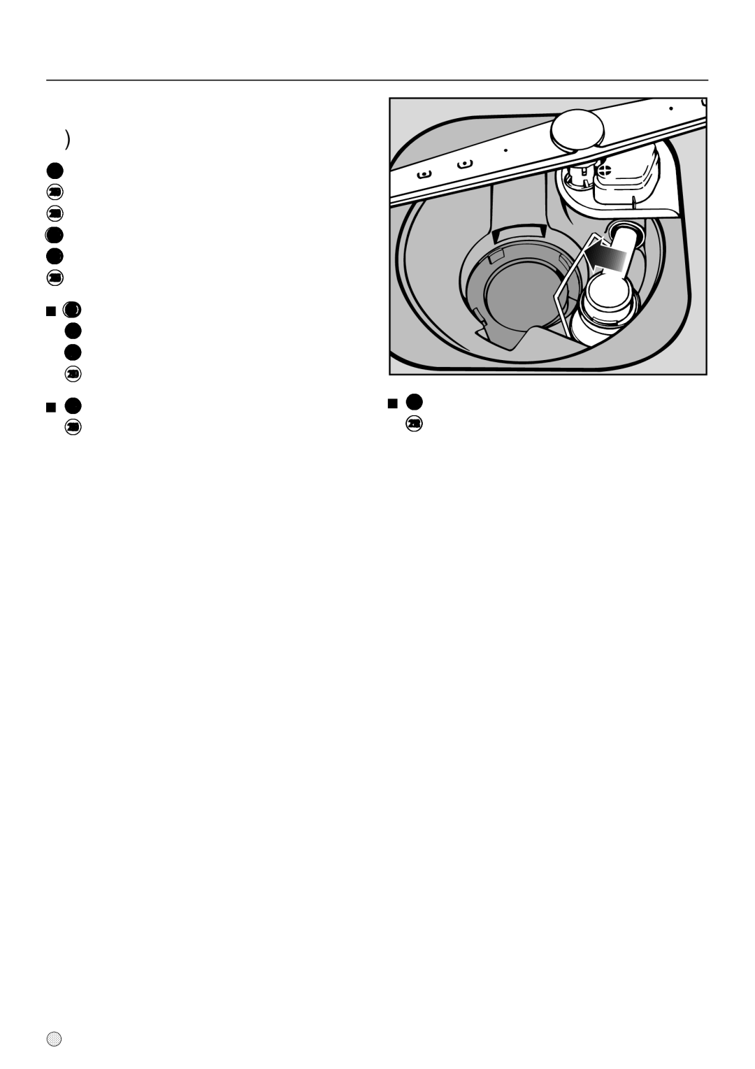 Miele dishwashers installation instructions Cleaning the drain pump and non-return valve 