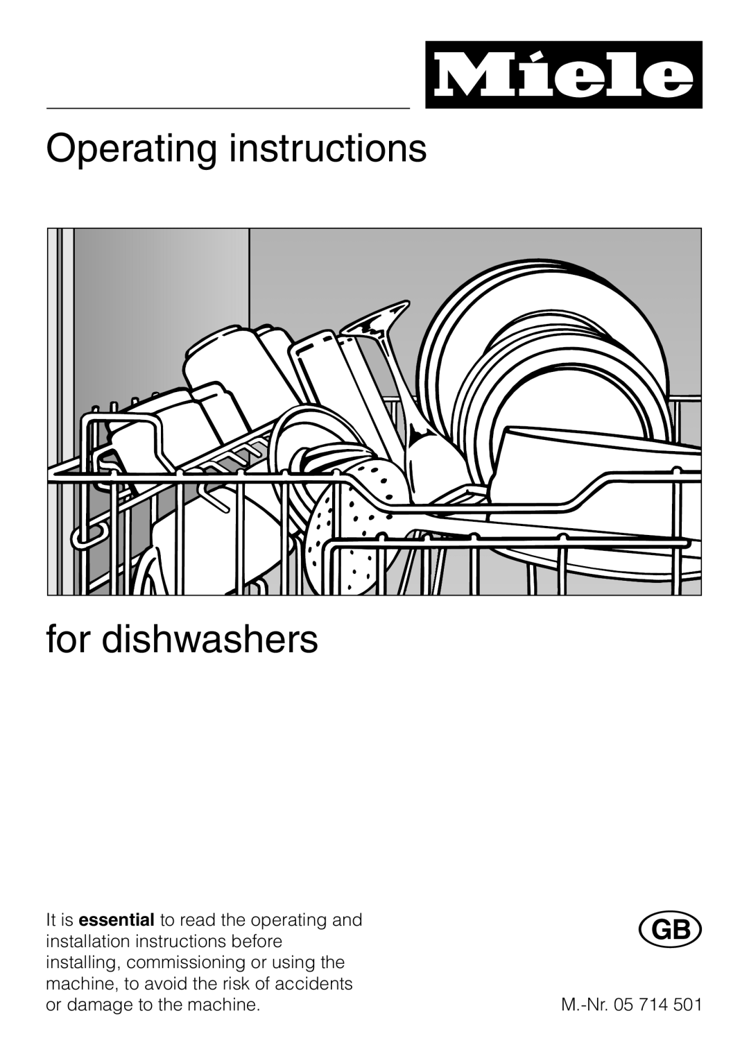 Miele installation instructions Operating instructions for dishwashers 