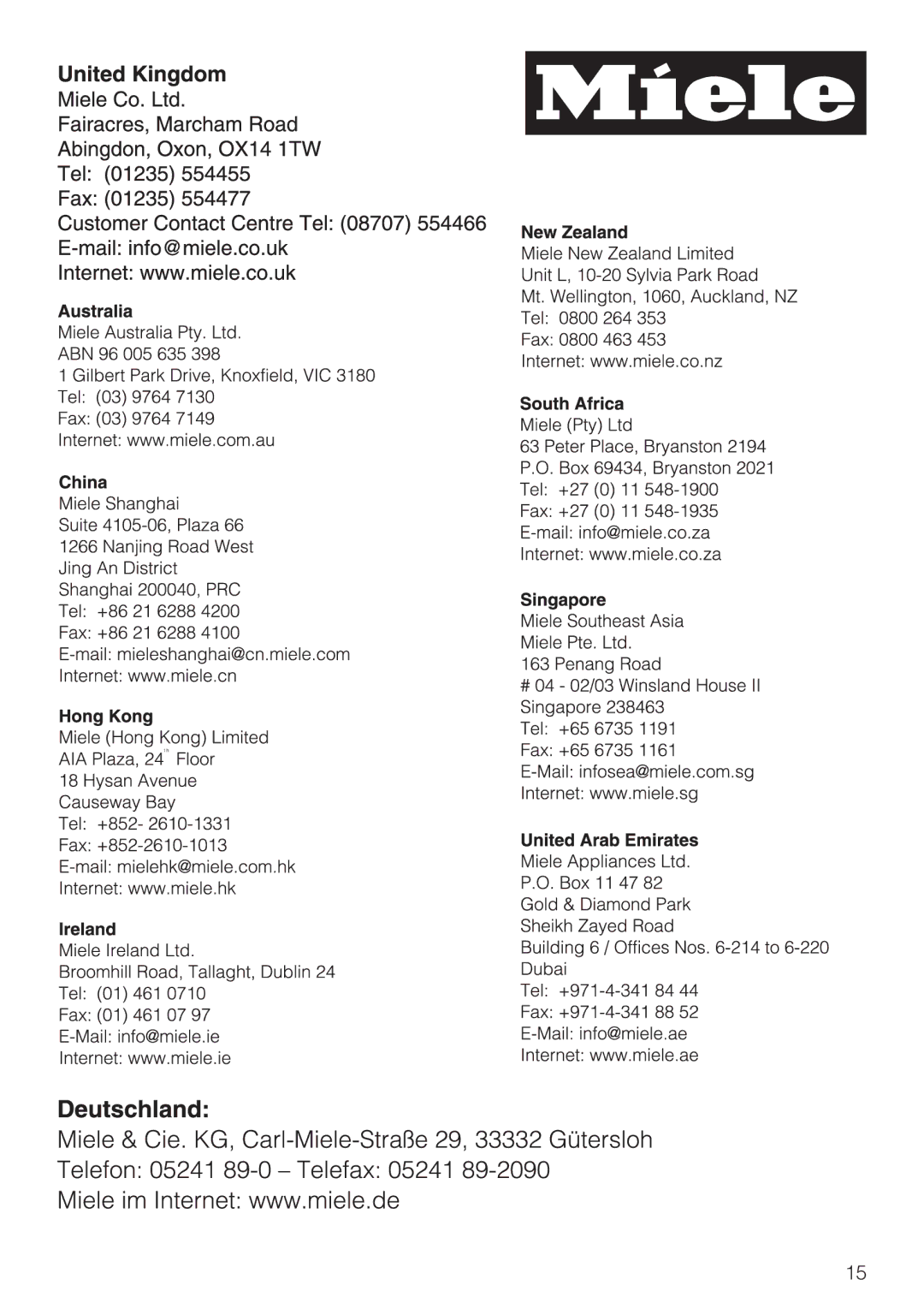 Miele EBA 5470 MC, EBA 5476 MC installation instructions 