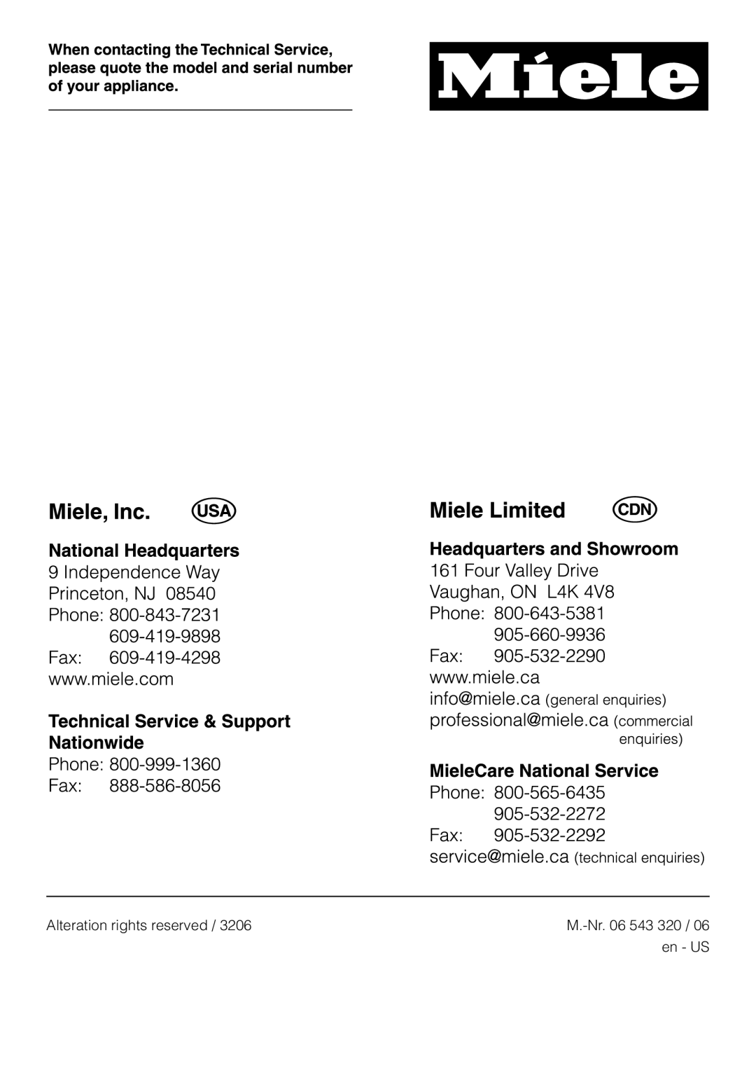 Miele ESW4820, ESW4710, ESW 4800, ESW4810, ESW4720, ESW 4700 installation instructions Alteration rights reserved 