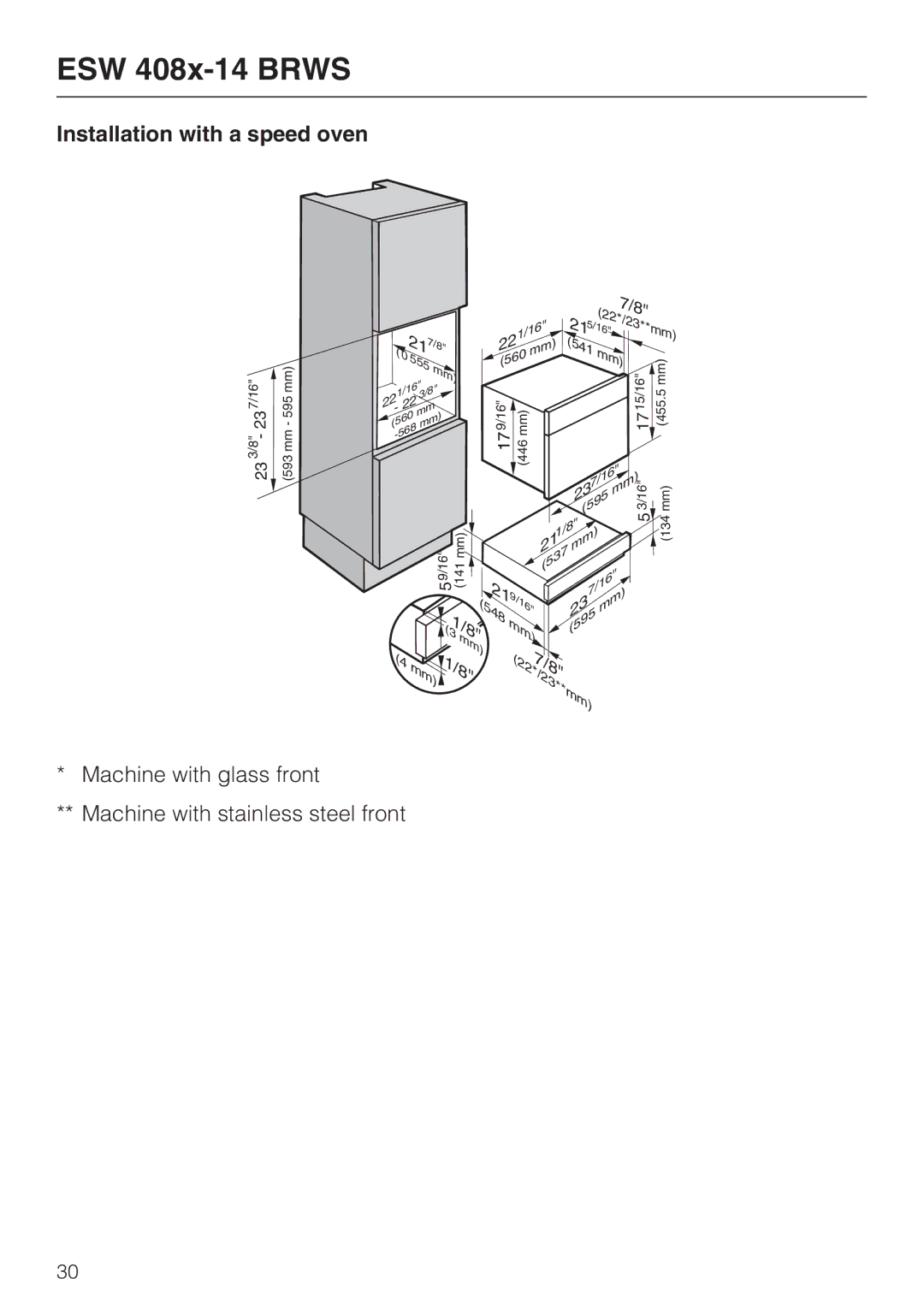 Miele ESW48XX, ESW 408X-14 installation instructions 215/16 