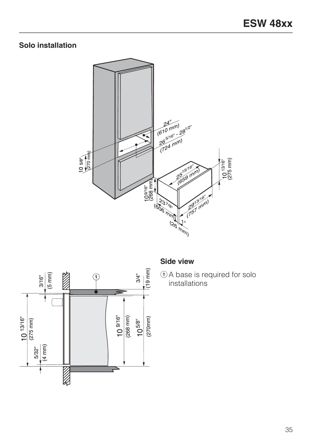 Miele ESW 408X-14, ESW48XX installation instructions Esw 