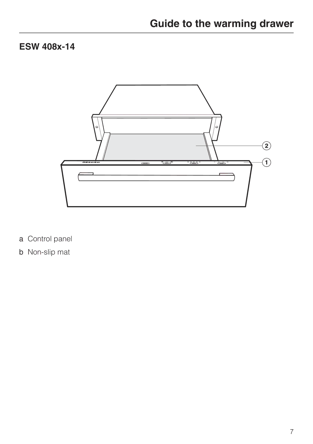 Miele ESW 408X-14, ESW48XX installation instructions Guide to the warming drawer, Esw 