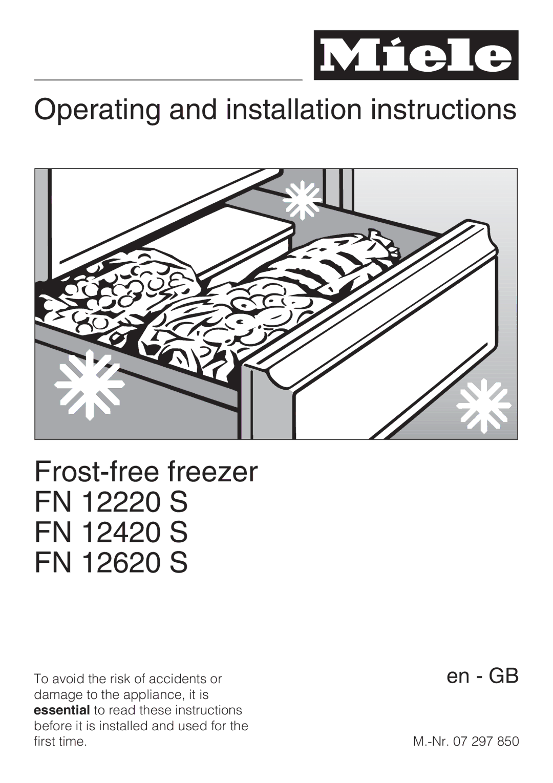 Miele FN 12620 S, FN 12420 S, FN 12220 S installation instructions En GB 