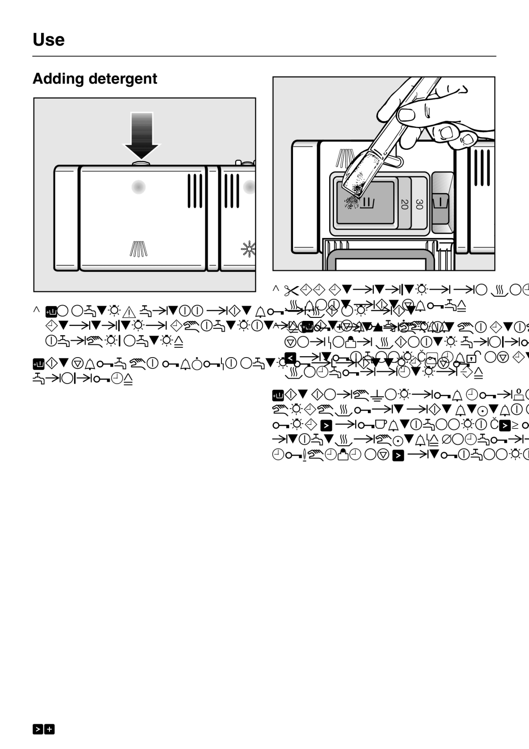 Miele G 2120 manual Adding detergent 