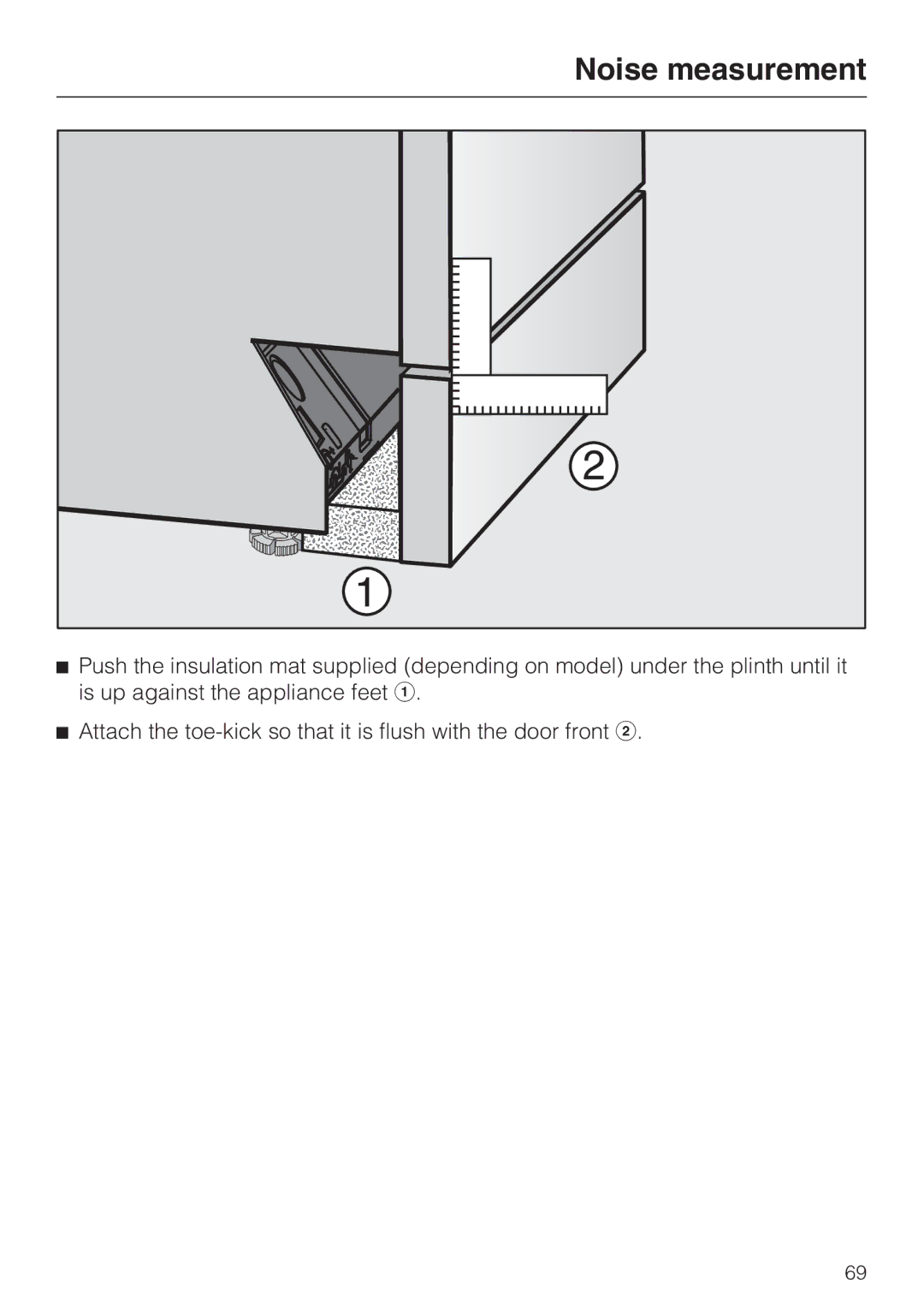 Miele G 5670, G 5675 manual Noise measurement 