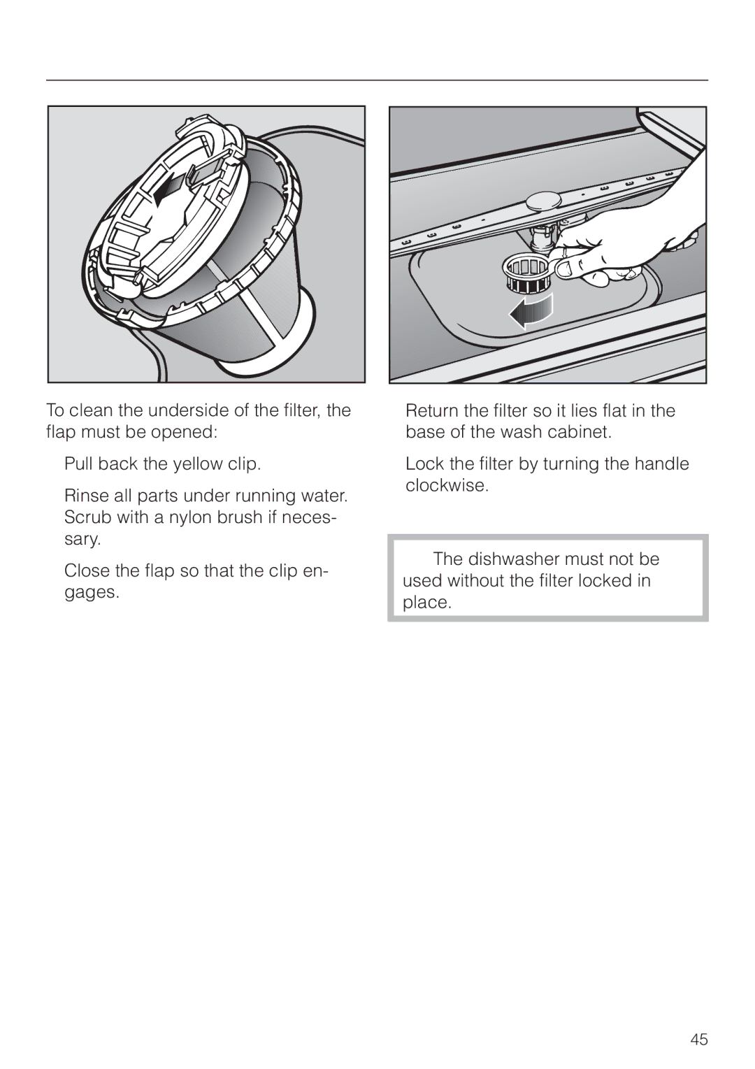 Miele G 851 operating instructions 