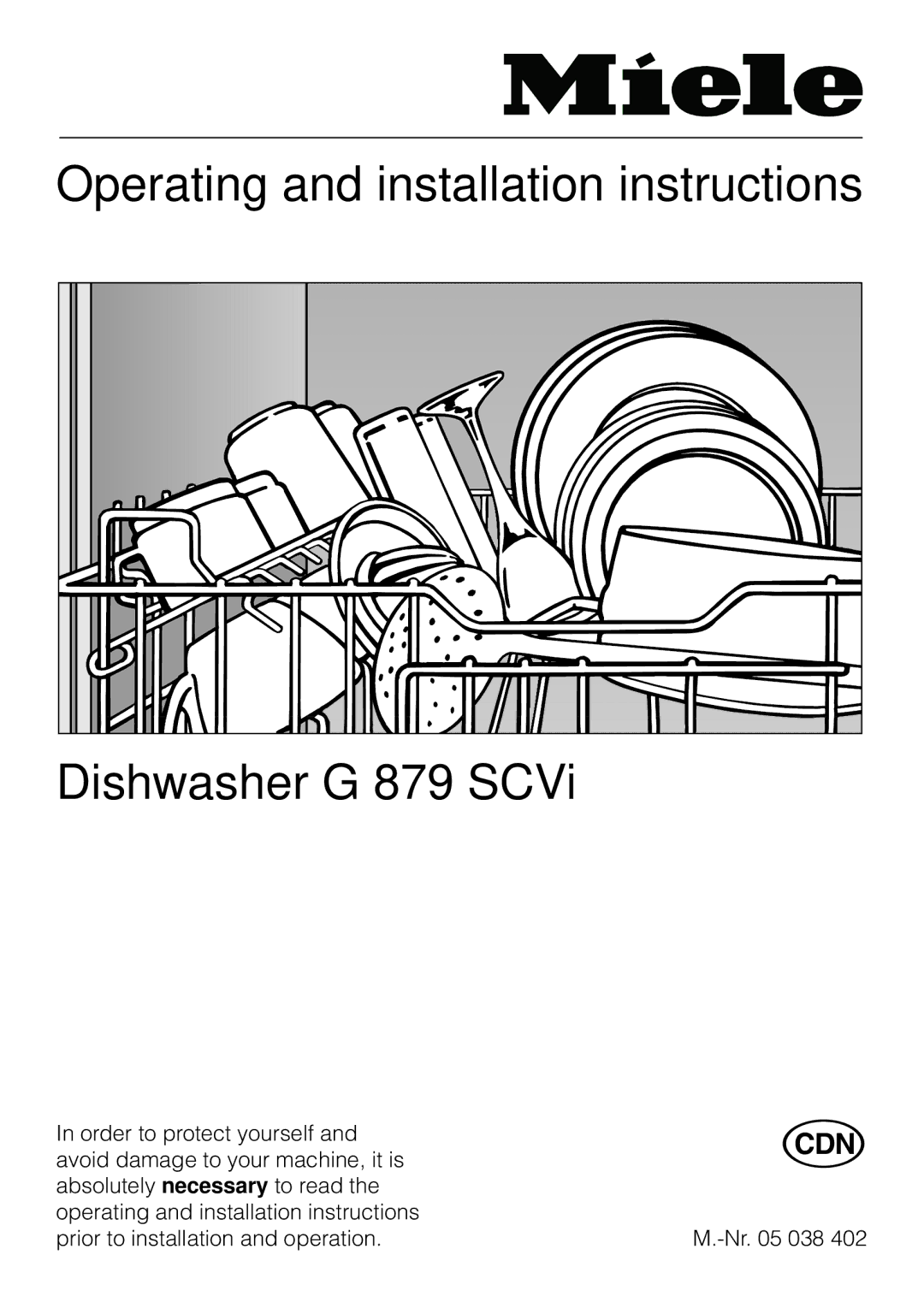 Miele G 879 SCVI installation instructions 