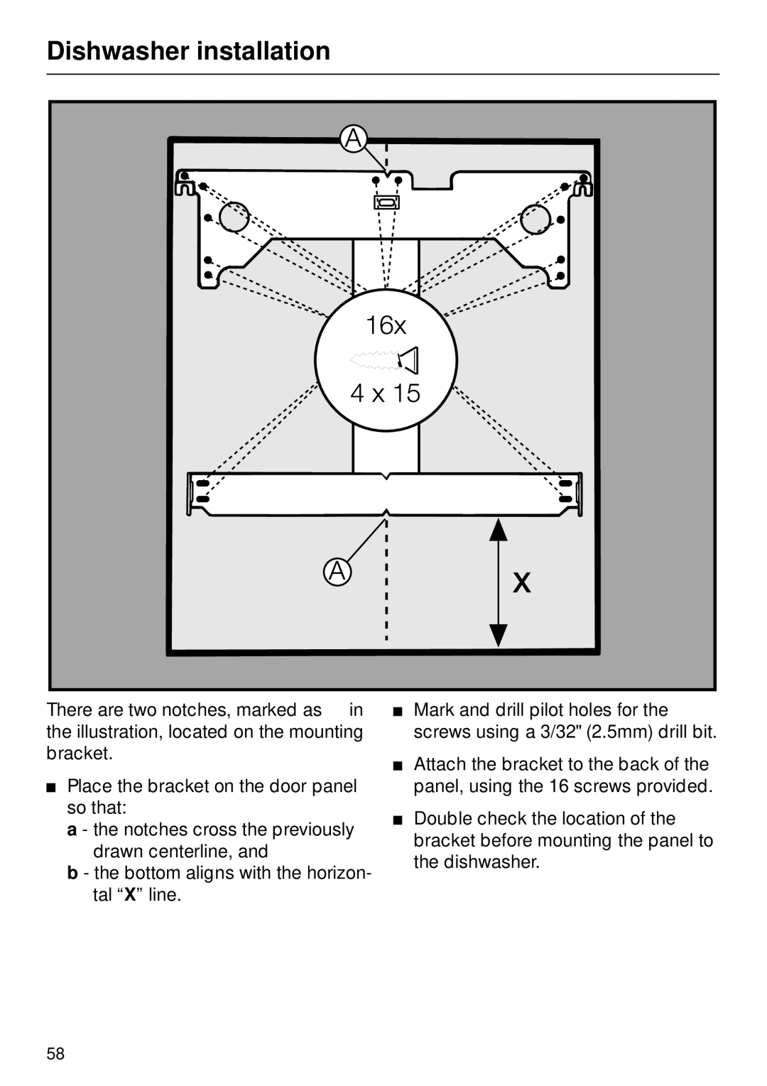 Miele G 879 SCVI installation instructions Dishwasher installation 