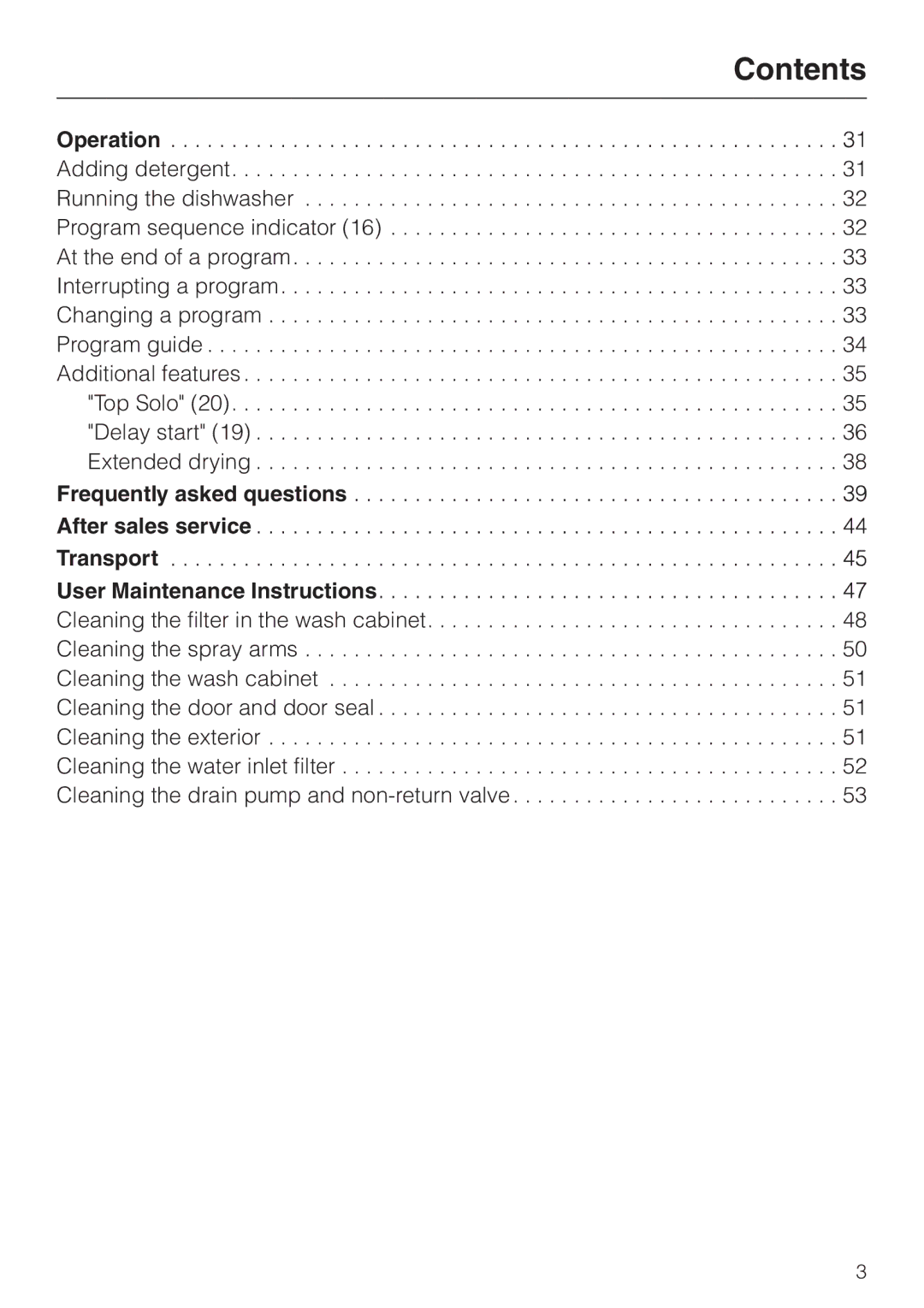 Miele G 694 SC, G 894 SC manual Operation 