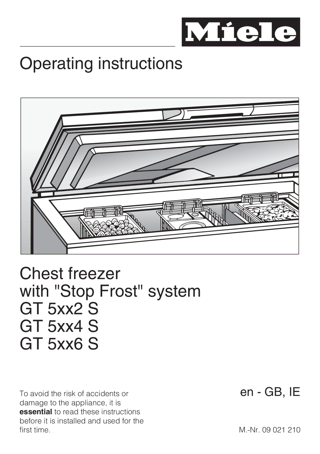 Miele GT 5xx6 S, GT 5xx4 S, GT 5xx2 S manual En GB, IE 