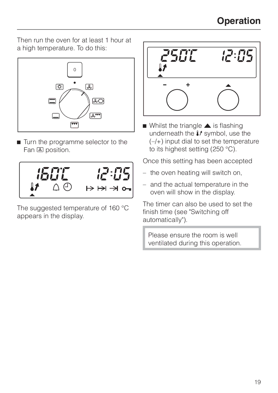 Miele H334B, H 344-2 B manual Operation 