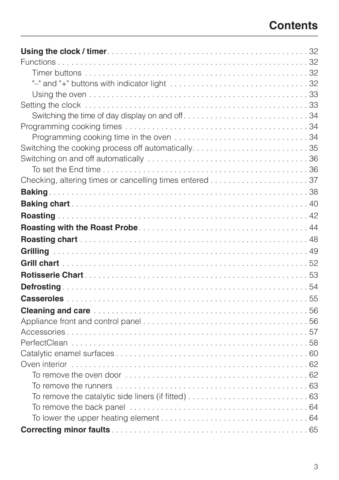 Miele H 387-1 B KAT manual Contents 