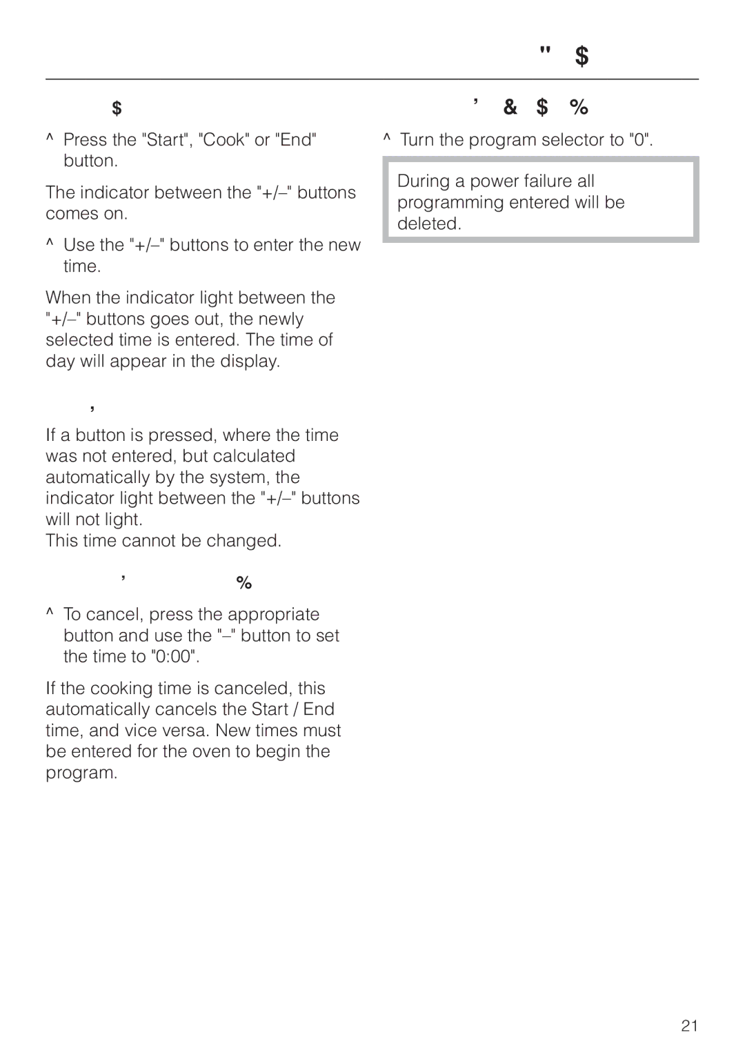 Miele H 387-1 BP KAT, H 387-2 BP KAT manual To cancel a program, To change, To cancel an entered time 