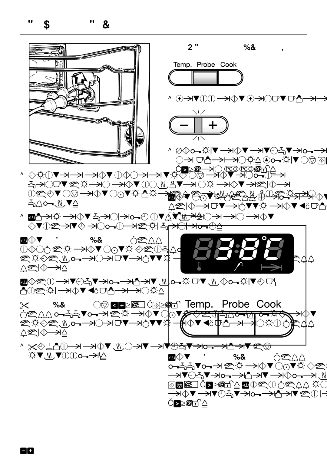 Miele H 387-2 BP KAT, H 387-1 BP KAT manual To adjust the core temperature 