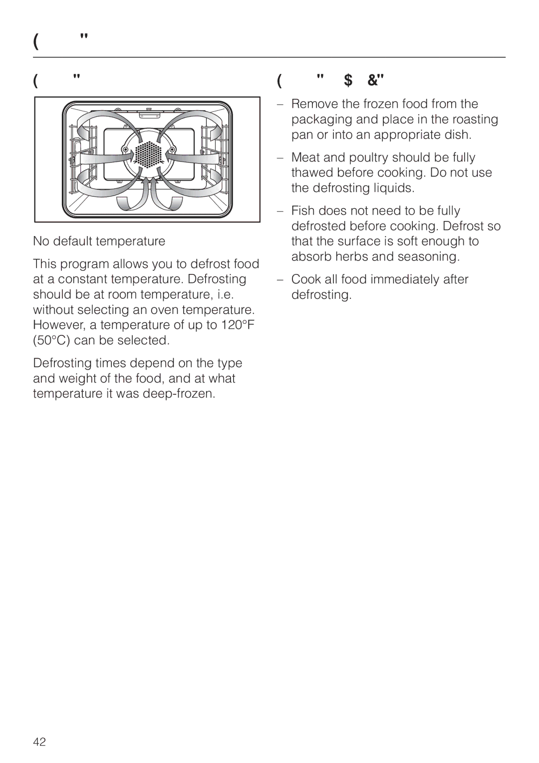 Miele H 387-2 BP KAT, H 387-1 BP KAT manual Defrost Defrosting tips 