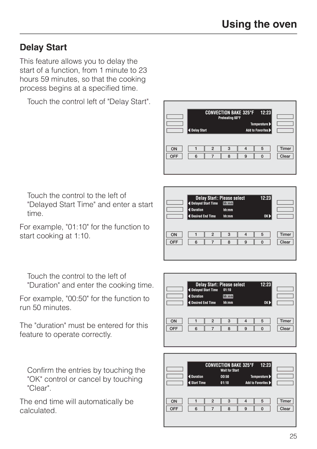 Miele H 394 manual Delay Start 