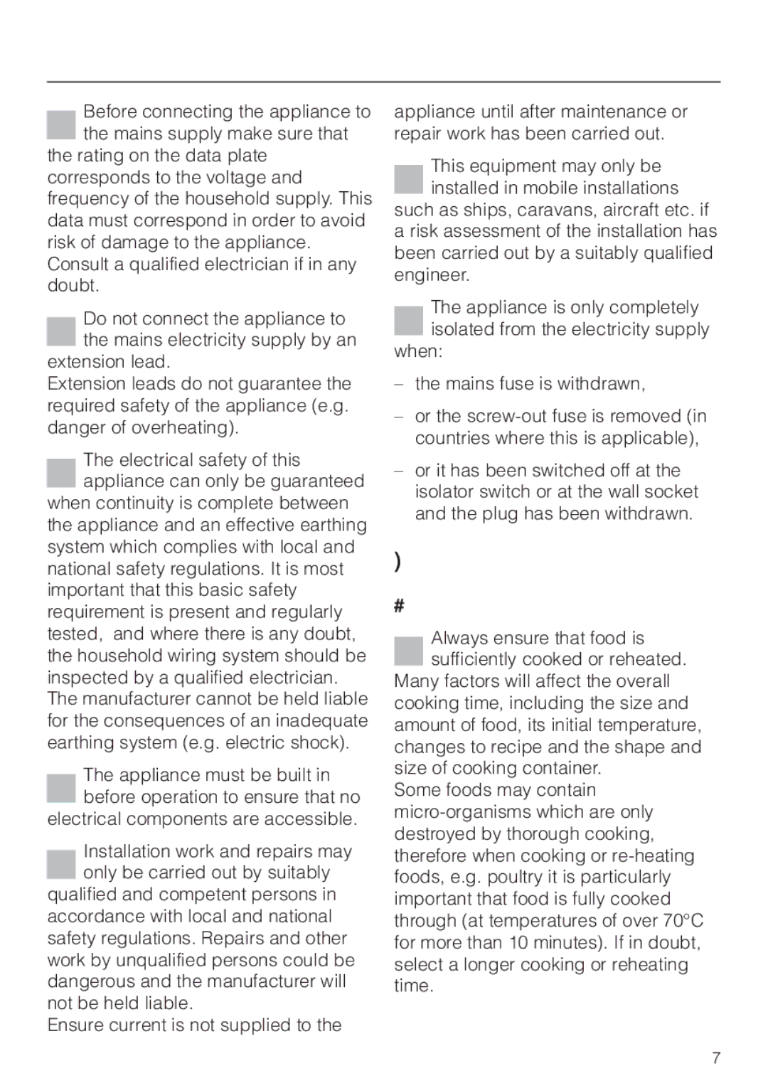 Miele H 4020 BM, H 4010 BM manual Use, General notes 