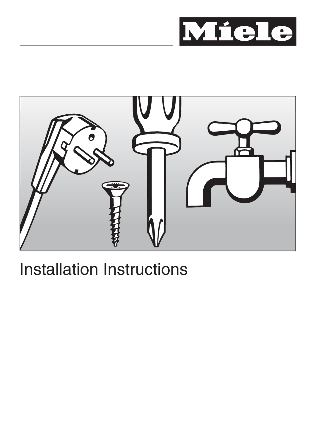 Miele H4082BM, H 4088 BM installation instructions Installation Instructions 