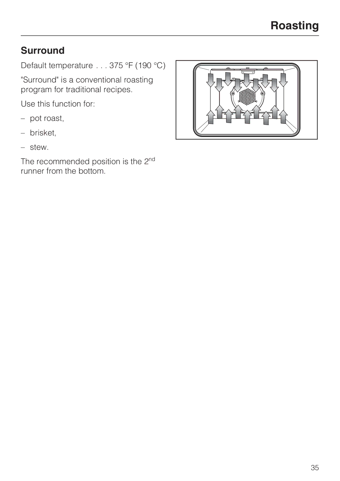 Miele H 4844 BP, H 4846 BP installation instructions Surround 