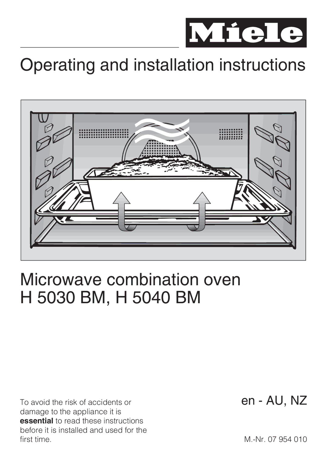 Miele H 5030 BM, H 5040 BM installation instructions En AU, NZ 