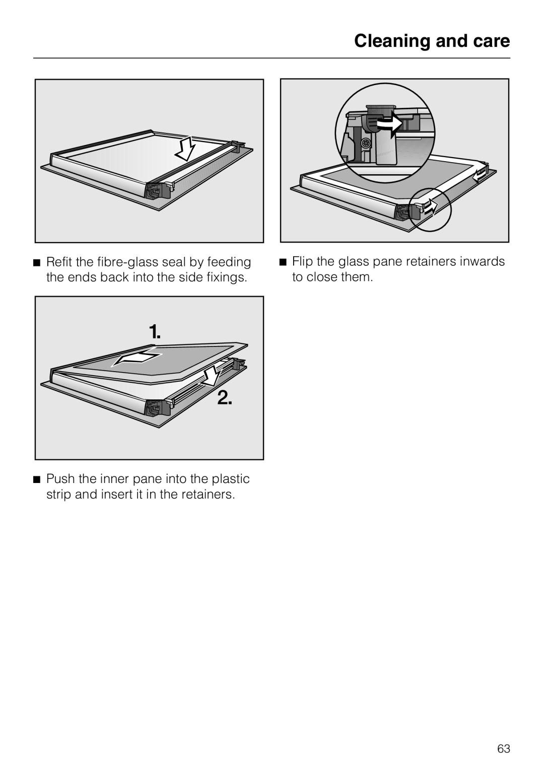 Miele H 5981 BP installation instructions Cleaning and care 