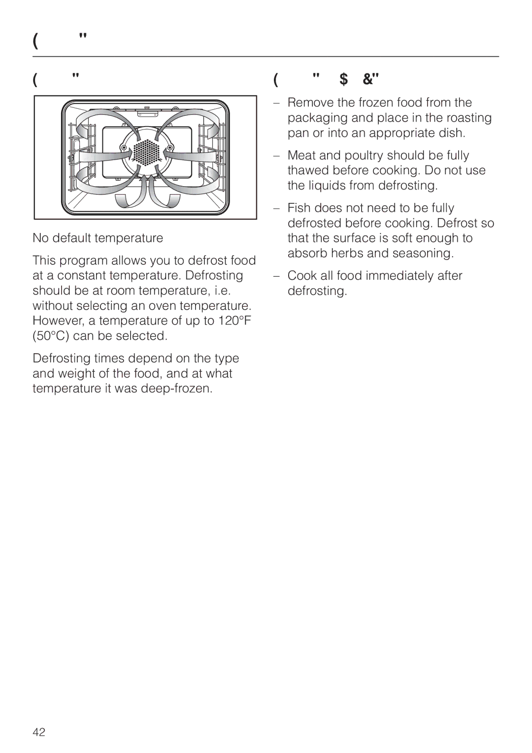 Miele H387-1BPKAT, H387-2BPKAT manual Defrost Defrosting tips 