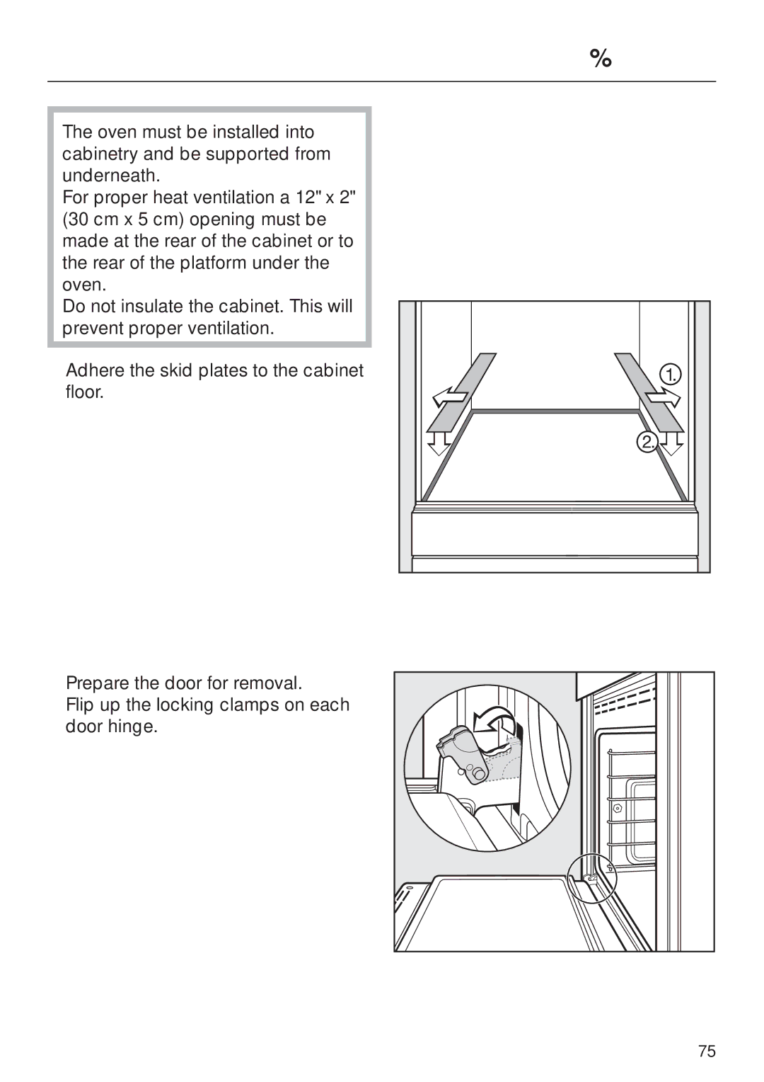 Miele H395B, H396B operating instructions Installing the oven 