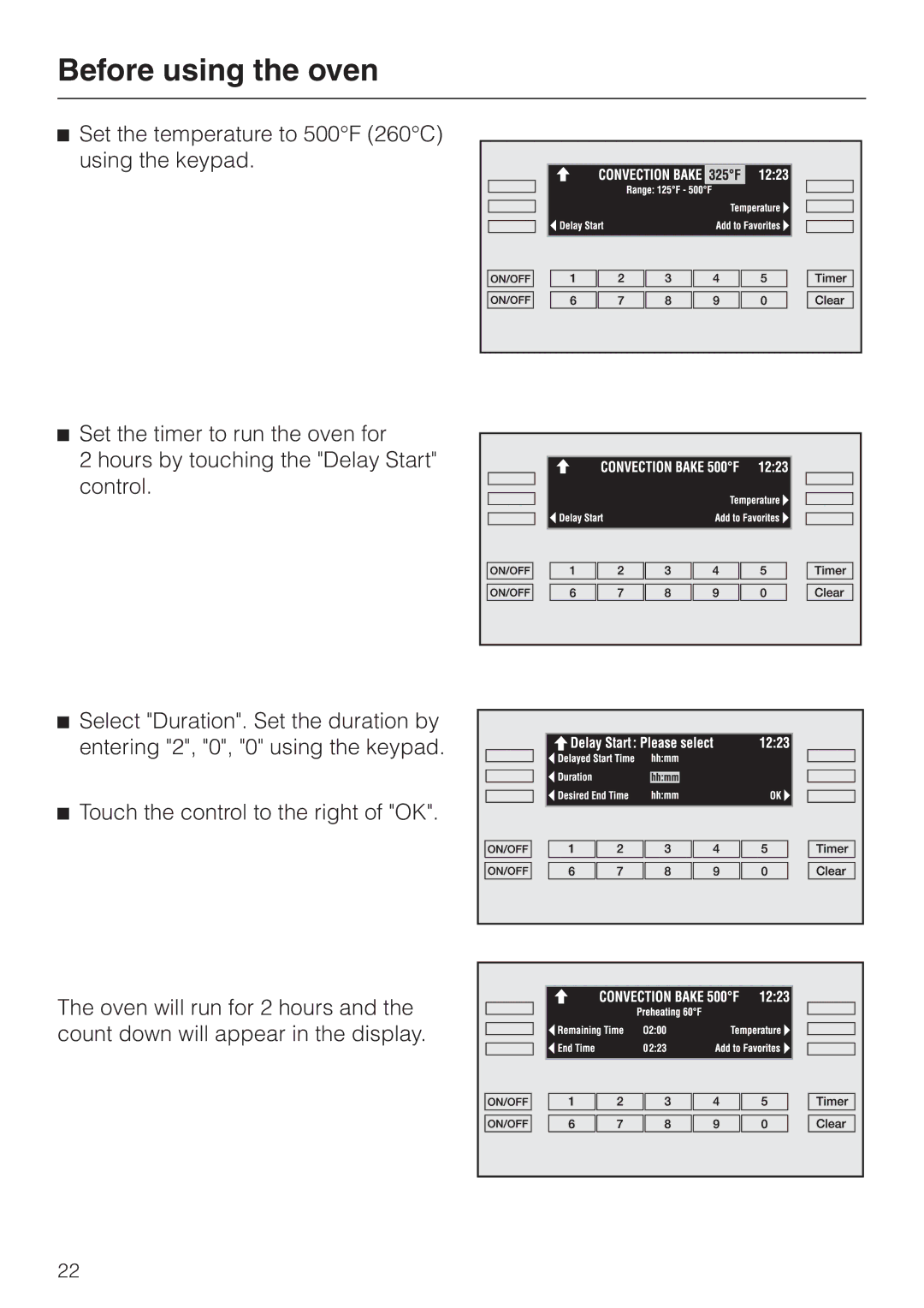 Miele H397BP2, H398BP2 operating instructions Before using the oven 