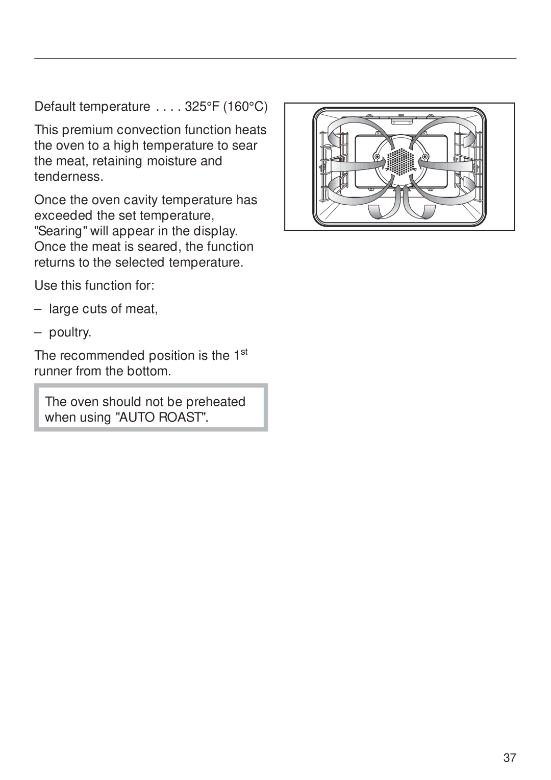 Miele H398BP2, H397BP2 operating instructions Auto Roast 