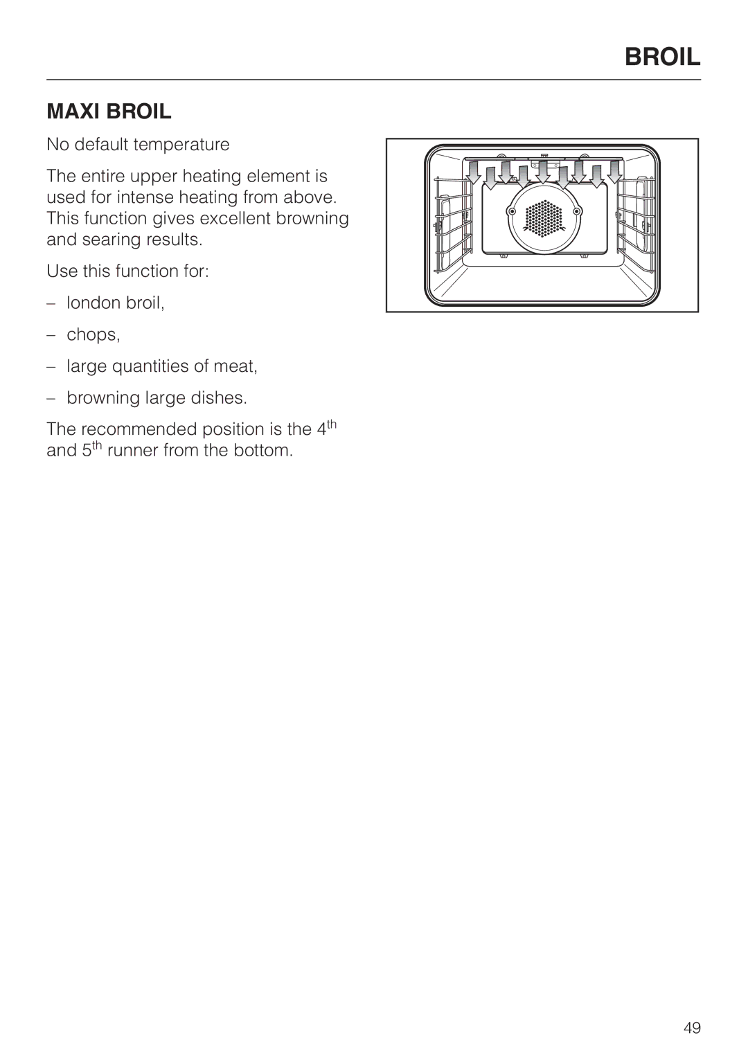 Miele H398BP2, H397BP2 operating instructions Maxi Broil 