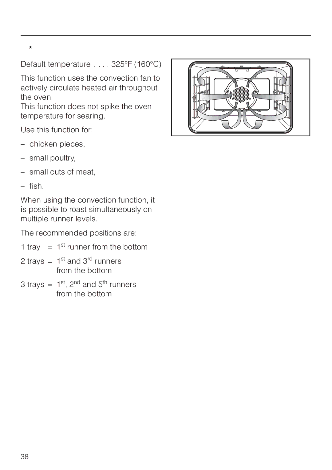 Miele H398B2, H397B2 manual Convection Roast 