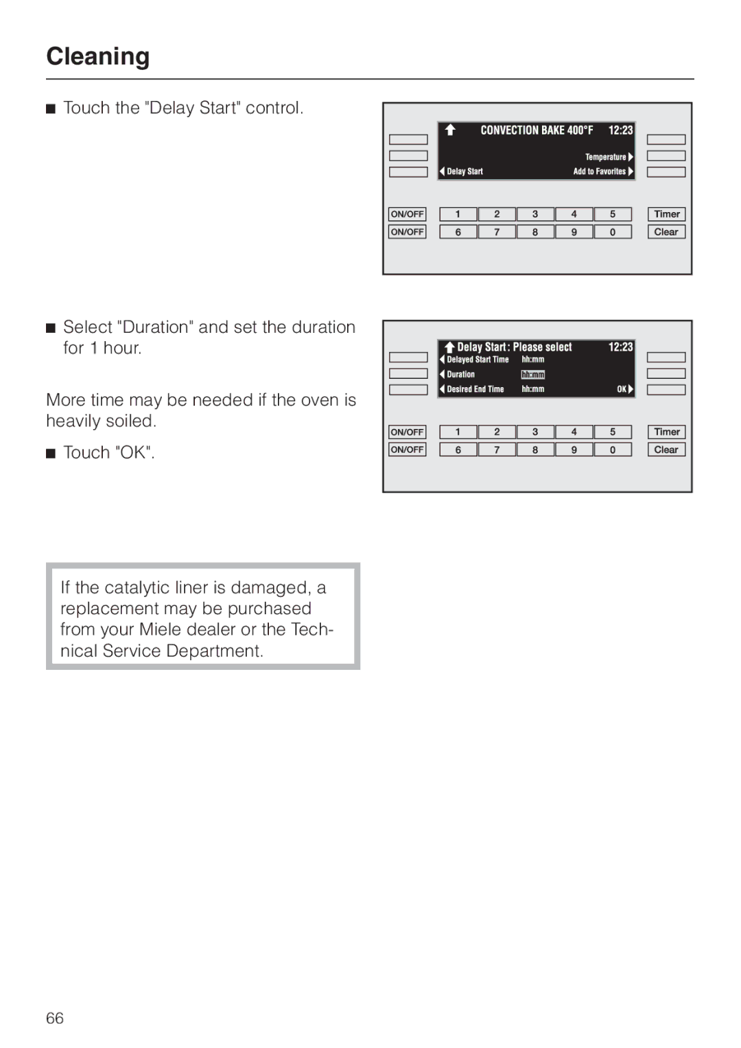 Miele H398B2, H397B2 manual Cleaning 