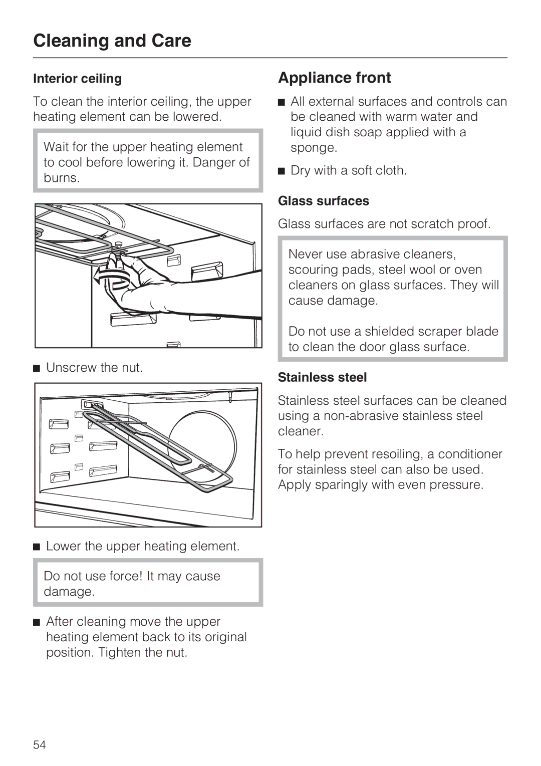 Miele H4080BM installation instructions Appliance front 