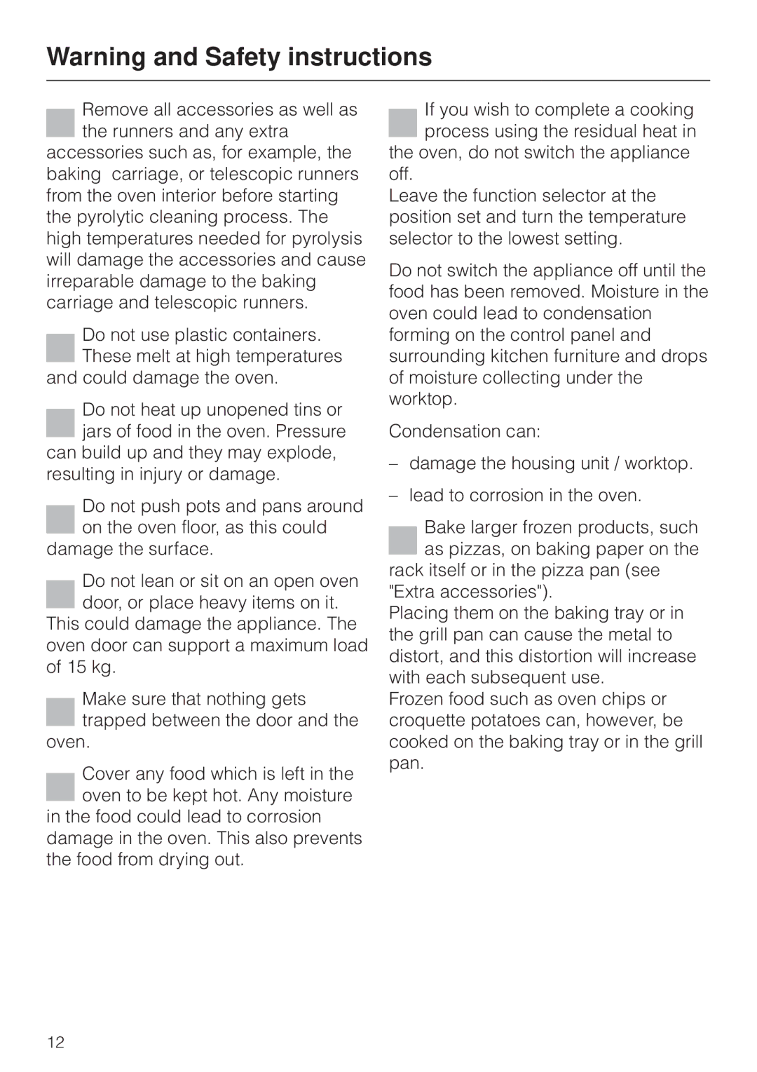 Miele H4270, H 4170 operating instructions 