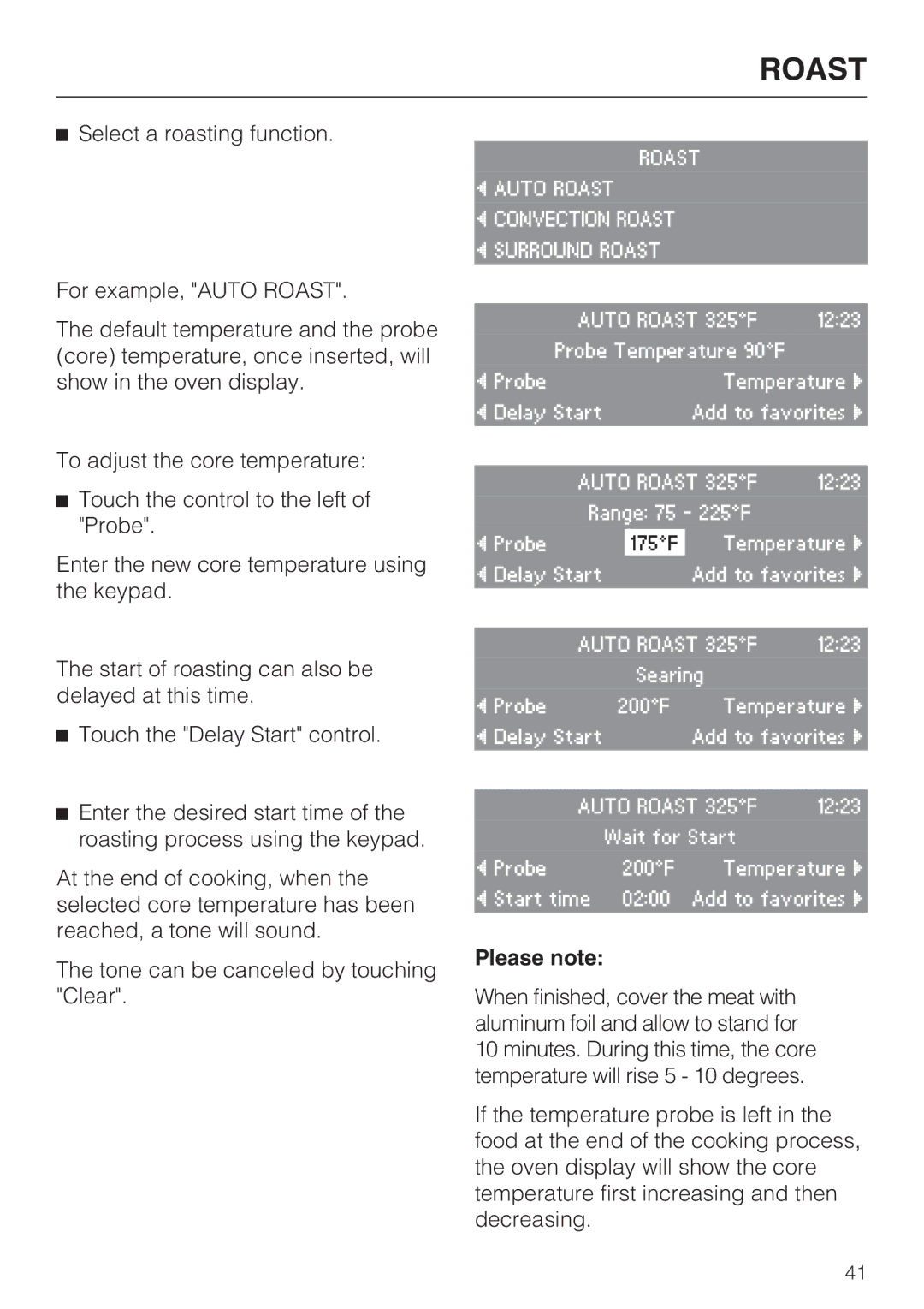 Miele H 4688 B, H4682B installation instructions Please note 