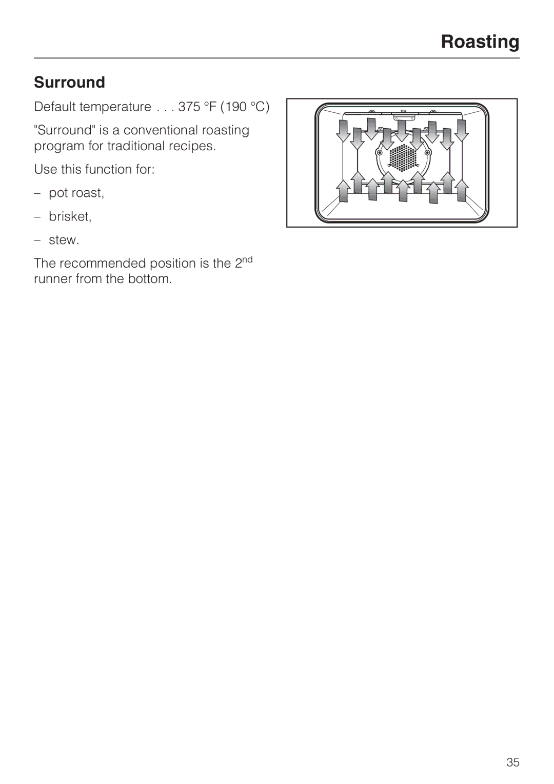 Miele H4742BP installation instructions Surround 