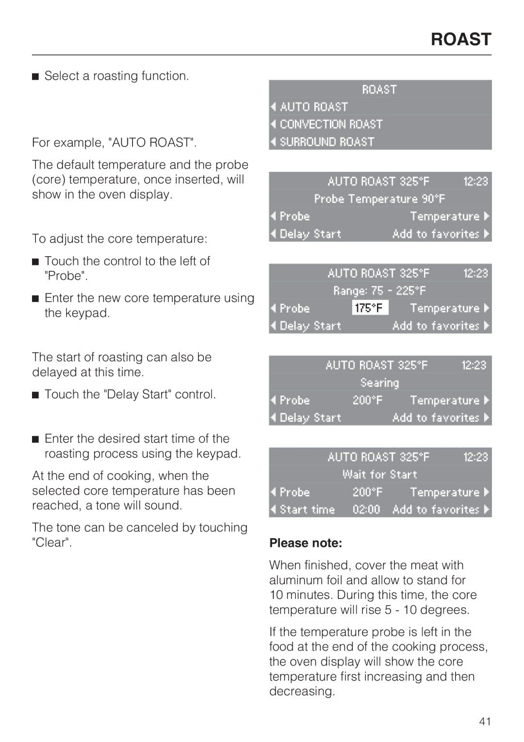 Miele H4782BP installation instructions Please note 