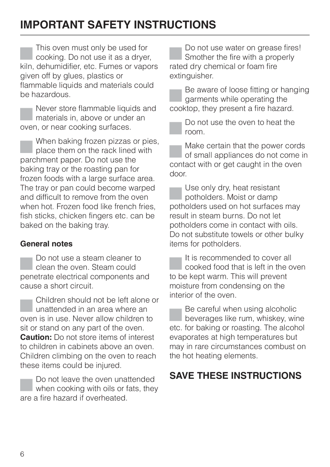 Miele H4880B installation instructions General notes 