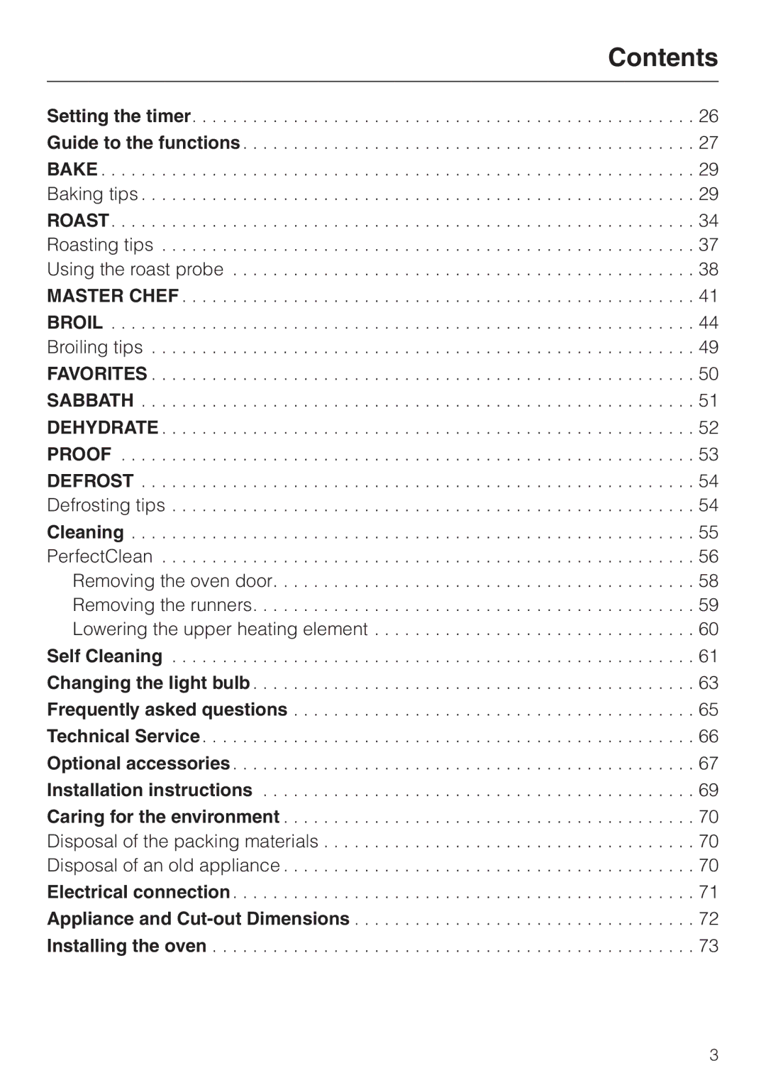 Miele H4880BP installation instructions Contents 