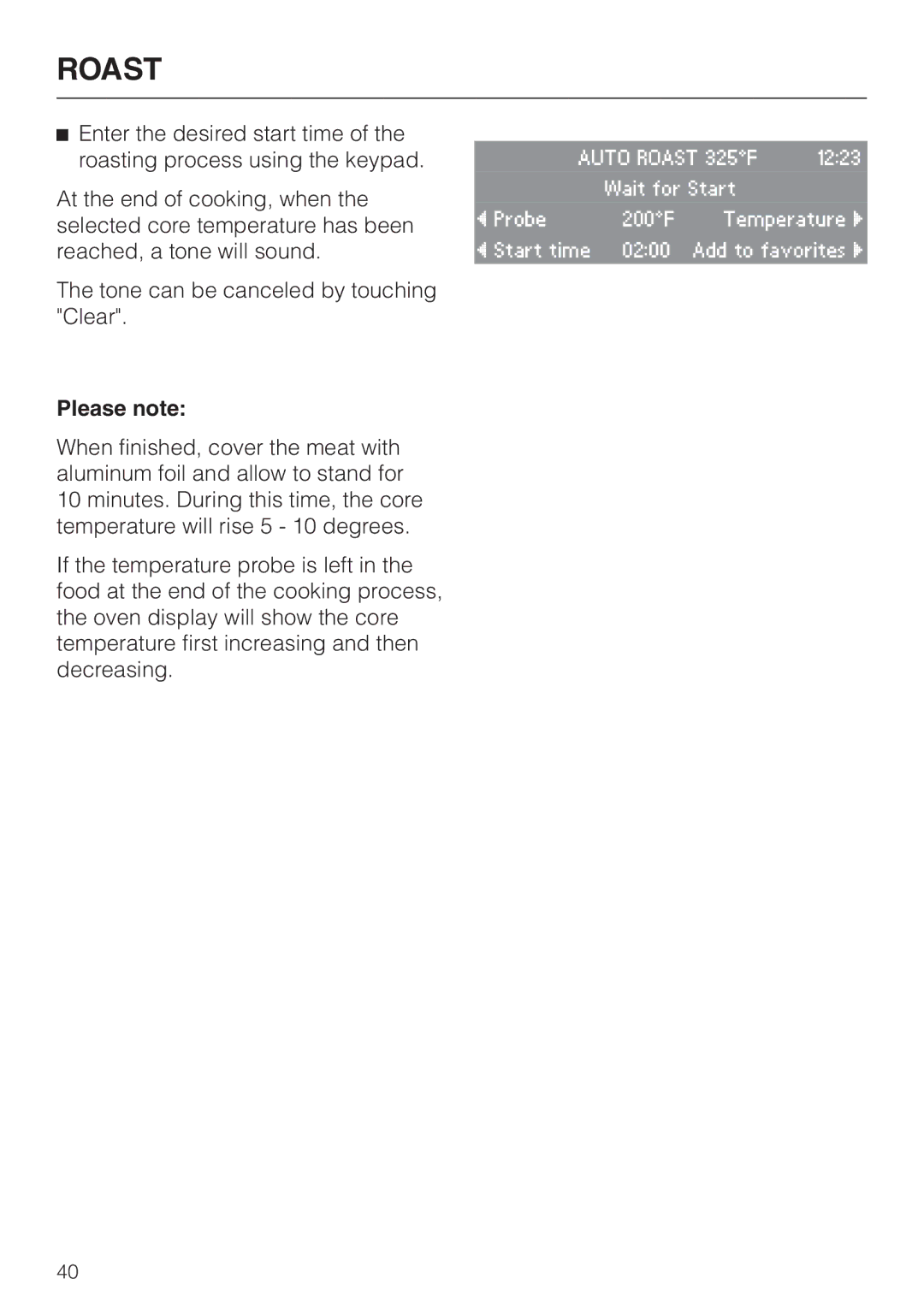 Miele H4880BP installation instructions Please note 