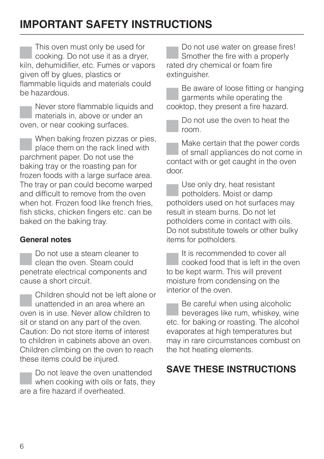 Miele H4880BP installation instructions General notes 