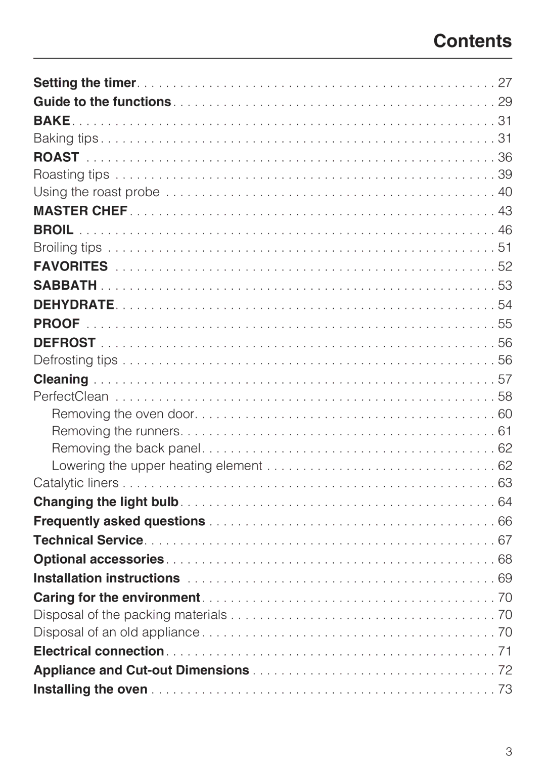 Miele H4890B2 installation instructions Contents 