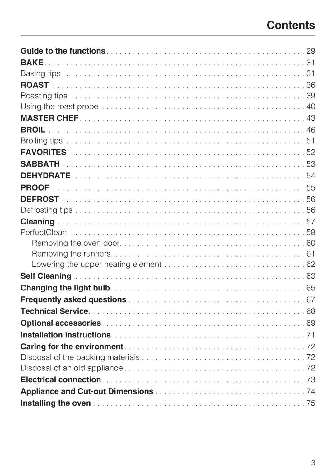 Miele H4890BP2 installation instructions Contents 