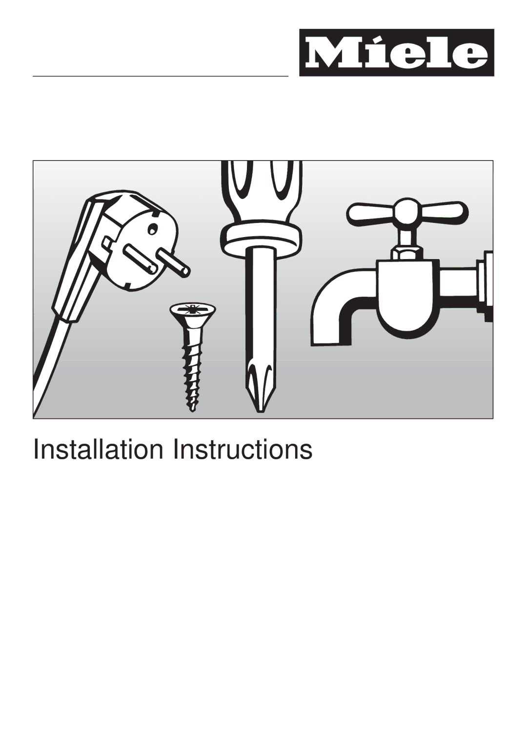 Miele H4892BP2 installation instructions Installation Instructions 