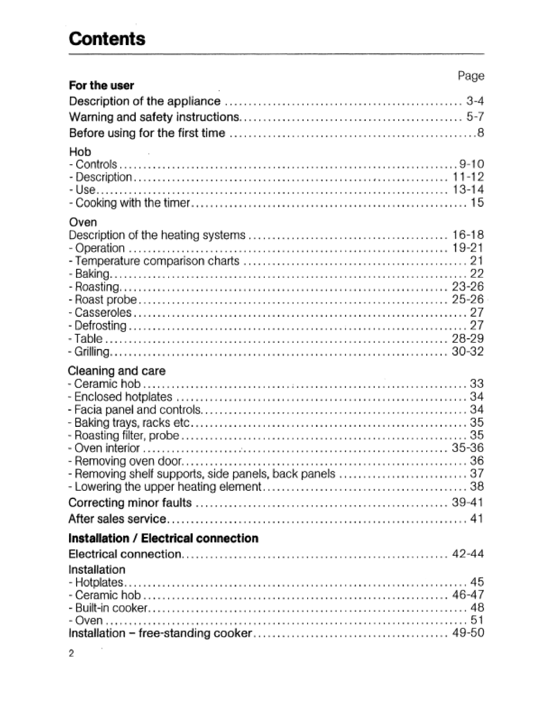 Miele H 818, H868, H 814 manual 